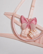 Load image into Gallery viewer, Solid Butterfly Decoration Skinny Strap Bra Sets
