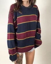 Load image into Gallery viewer, Striped Colorblock Long Sleeve Sweater
