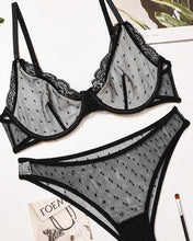 Load image into Gallery viewer, Solid Strap Yarn Splicing Bra Sets