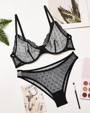 Load image into Gallery viewer, Solid Strap Yarn Splicing Bra Sets