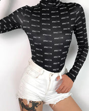 Load image into Gallery viewer, Letter Printing Long Sleeve Bodysuit
