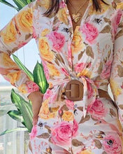 Load image into Gallery viewer, Floral Print Long Sleeve Coat Suit Sets
