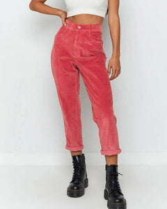 Casual Solid Color Straight Pants